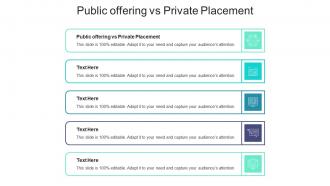 Public offering vs private placement ppt powerpoint presentation show graphics cpb