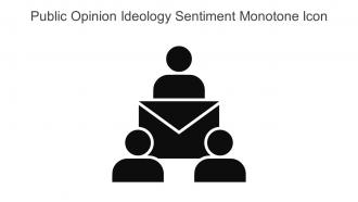 Public Opinion Ideology Sentiment Monotone Icon In Powerpoint Pptx Png And Editable Eps Format