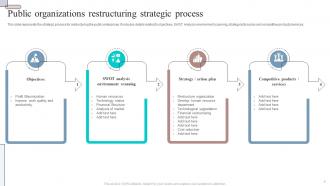 Public Organizations Restructuring Strategic Process