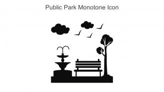 Public Park Monotone Icon In Powerpoint Pptx Png And Editable Eps Format
