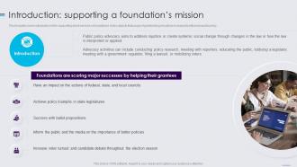 Public Policy Resources Introduction Supporting A Foundations Mission