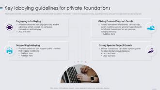 Public Policy Resources Key Lobbying Guidelines For Private Foundations