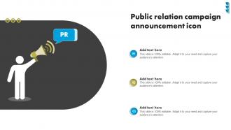Public Relation Campaign Announcement Icon