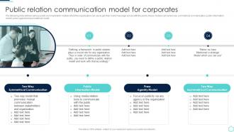 Public Relation Communication Model For Corporates Internal Communication Guide