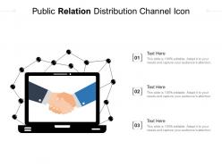 Public relation distribution channel icon