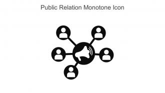 Public Relation Monotone Icon In Powerpoint Pptx Png And Editable Eps Format
