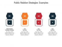 Public relation strategies examples ppt powerpoint presentation portfolio icon cpb