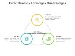 Public relations advantages disadvantages ppt powerpoint presentation layouts templates cpb