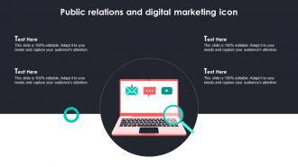 Public Relations And Digital Marketing Icon