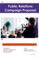Public relations campaign proposal example document report doc pdf ppt