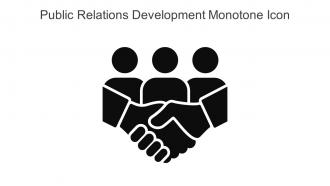 Public Relations Development Monotone Icon In Powerpoint Pptx Png And Editable Eps Format