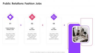Public Relations Fashion Jobs In Powerpoint And Google Slides Cpb