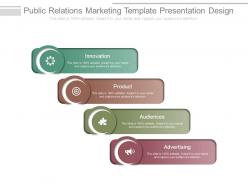 Public relations marketing template presentation design