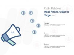 Public Relations Mega Phone Audience Target Icon