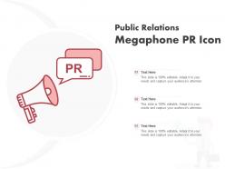 Public relations megaphone pr icon
