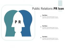 Public relations pr icon