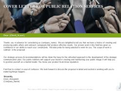 Public relations proposal template powerpoint presentation slides