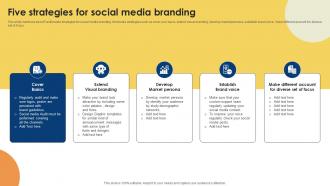 Public Relations Strategy For Product Promotion Five Strategies For Social Media MKT SS V
