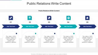 Public Relations Write Content In Powerpoint And Google Slides Cpb
