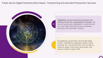 Public Sector Digitalization Transforming Government Transaction Services Training Ppt