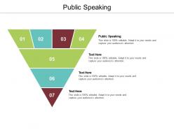 Public speaking ppt powerpoint presentation slides graphics design cpb