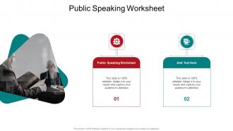 Public Speaking Worksheet In Powerpoint And Google Slides Cpb