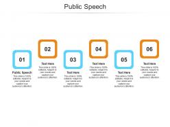 Public speech ppt powerpoint presentation infographic template portfolio cpb