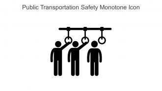 Public Transportation Safety Monotone Icon In Powerpoint Pptx Png And Editable Eps Format