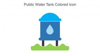 Public Water Tank Colored Icon In Powerpoint Pptx Png And Editable Eps Format