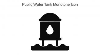 Public Water Tank Monotone Icon In Powerpoint Pptx Png And Editable Eps Format