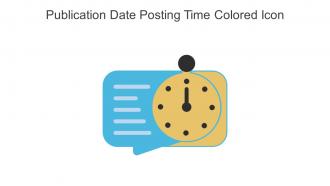 Publication Date Posting Time Colored Icon In Powerpoint Pptx Png And Editable Eps Format
