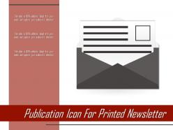 Publication icon for printed newsletter