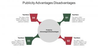 Publicity advantages disadvantages ppt powerpoint presentation inspiration good cpb