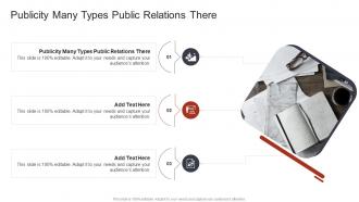 Publicity Many Types Public Relations There In Powerpoint And Google Slides Cpb