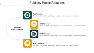 Publicity Public Relations Ppt PowerPoint Presentation Inspiration Cpb