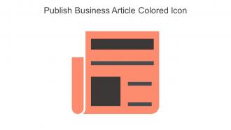 Publish Business Article Colored Icon In Powerpoint Pptx Png And Editable Eps Format