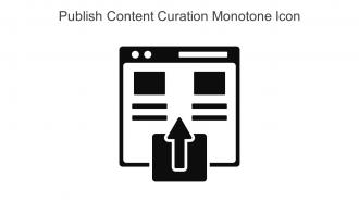 Publish Content Curation Monotone Icon In Powerpoint Pptx Png And Editable Eps Format