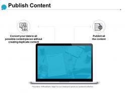 Publish content server technology ppt powerpoint presentation show slide