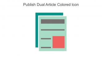 Publish Dual Article Colored Icon In Powerpoint Pptx Png And Editable Eps Format