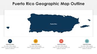 Puerto Rico Geographic Map Outline