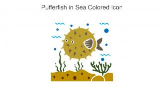 Pufferfish In Sea Colored Icon In Powerpoint Pptx Png And Editable Eps Format