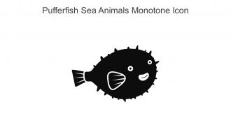 Pufferfish Sea Animals Monotone Icon In Powerpoint Pptx Png And Editable Eps Format