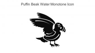 Puffin Beak Water Monotone Icon In Powerpoint Pptx Png And Editable Eps Format