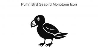 Puffin Bird Seabird Monotone Icon In Powerpoint Pptx Png And Editable Eps Format