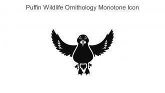 Puffin Wildlife Ornithology Monotone Icon In Powerpoint Pptx Png And Editable Eps Format