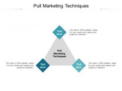 Pull marketing techniques ppt powerpoint presentation summary good cpb