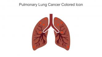 Pulmonary Lung Cancer Colored Icon In Powerpoint Pptx Png And Editable Eps Format