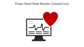 Pulse Heart Rate Monitor Colored Icon In Powerpoint Pptx Png And Editable Eps Format