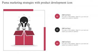 Puma Marketing Strategies With Product Development Icon