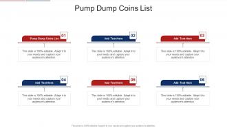 Pump Dump Coins List In Powerpoint And Google Slides Cpb